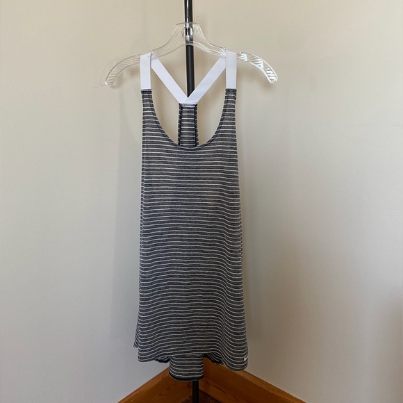 Nike Beach Cover Up S Grey/White Stripes - Picture 3 of 9